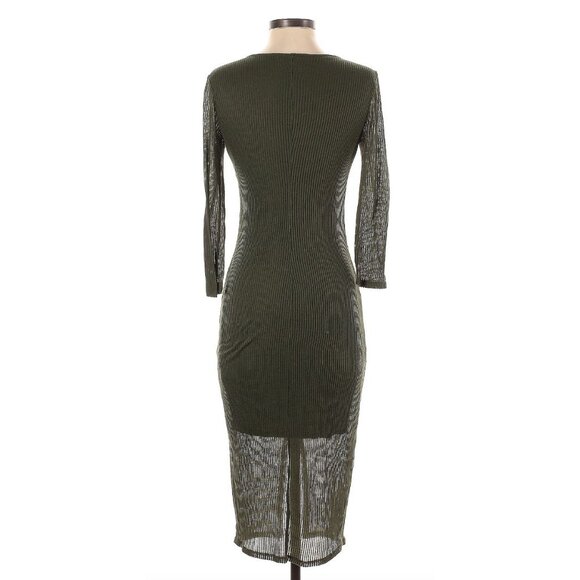 Express Brand Black color Sheer Lined Dress Medium - Picture 4 of 6